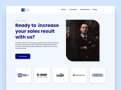 Sales Training Landing Page | KPI Consultancy adobe xd branding design designer figma graphic design high fidelity high fidelity design indonesia landing page portfolio sales training ui ui designer user interface design ux design ux designer ux research uxui website design