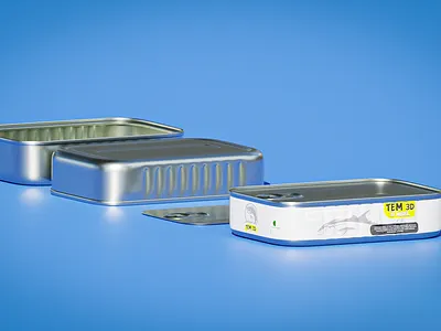 3D Model _ "fish" Container 3d branding graphic design product render