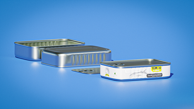 3D Model _ "fish" Container 3d branding graphic design product render
