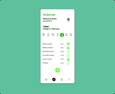 #DailyUI Day #042/100 TO DO LIST design. dailyui graphic design ui ux