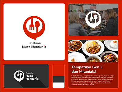 Cafetaria Muda Mendunia Brand Identity branddesign brandidentity branding design graphic design logo logodesign