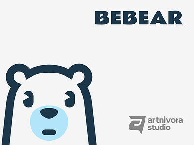 BEBEAR animal bear branding design graphic design illustration logo logo animal mascot modern snow vector