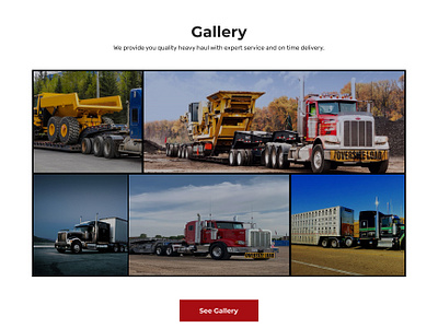 Oversize Transport Website Layout landig page optin page ui website design website development