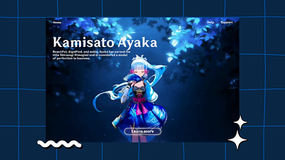 Ayaka profile web design animation branding canva dailyui design figma graphic design illustration motion graphics ui web webdesign