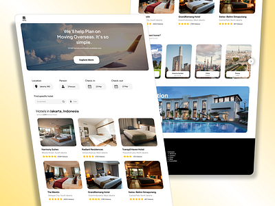 Hotel Booking Website Design design ui ui design website design