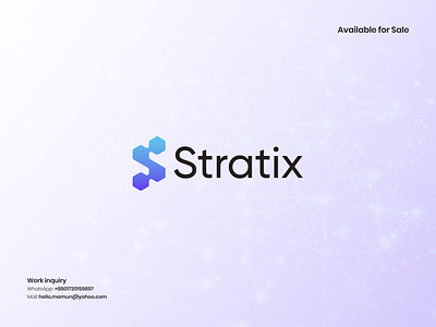 Stratix - letter S modern technology, web app logo design branding business logo corporate logo letter s logo logo logo design popular logo software logo tech logo technology logo web app logo