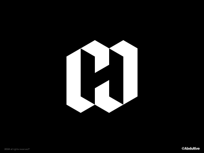 monogram letter H logo exploration .004 brand branding design digital geometric graphic design icon letter h logo marks minimal modern logo monochrome monogram negative space