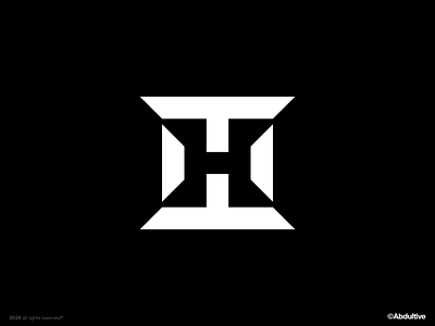 monogram letter H logo exploration .006 brand branding design digital geometric graphic design icon letter h logo marks minimal modern logo monochrome monogram negative space