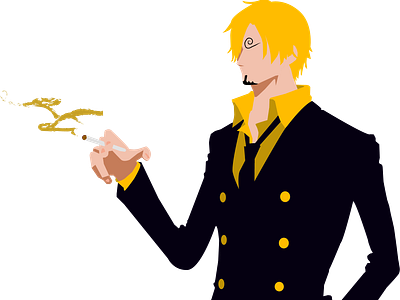 Sanji from One Piece art design graphic design illustration inspired raster vector