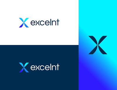 Excelnt - Letter X Logo Design #3 abstract brand identity letter letter x letters logo logo design modern monogram x x logo