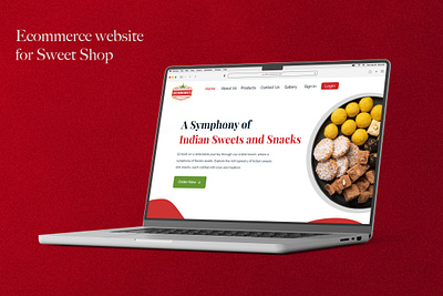 Ecommerce website for Sweet Shop | UX/UI graphic design ui