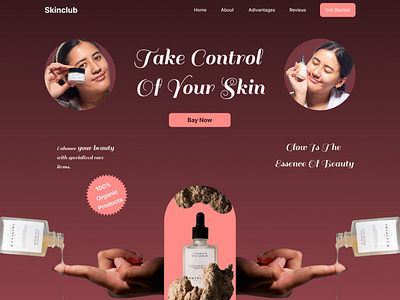 Take control of your skin Ui Design graphic design skin po ui uiux web design