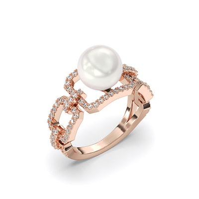 Pearl Ring Render jewelry 3d jewelry design jewelry render