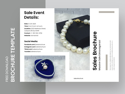 Jewelry Brochure Free Google Docs Template 2fold brochure advertisement bifold brochure booklet brochure brochures doc docs document free google docs templates free template free template google docs google google docs handout jewelry jewelry brochure template