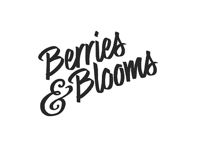 Berries&Blooms Logo Design branding graphic design logo logo design typography