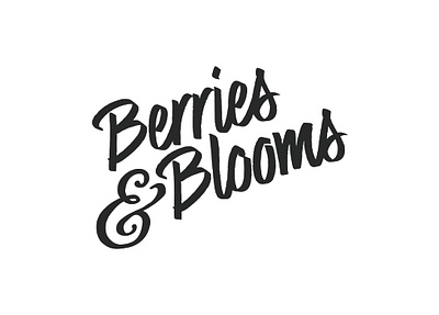Berries&Blooms Logo Design branding graphic design logo logo design typography