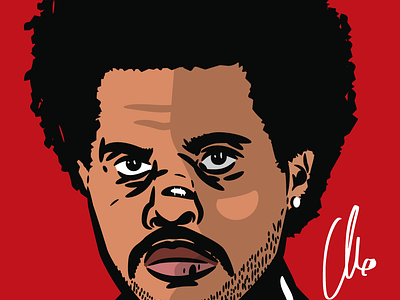 The Weeknd Illustration adobe illustrator character design face graphic design human illustration singer speed art the weeknd vector