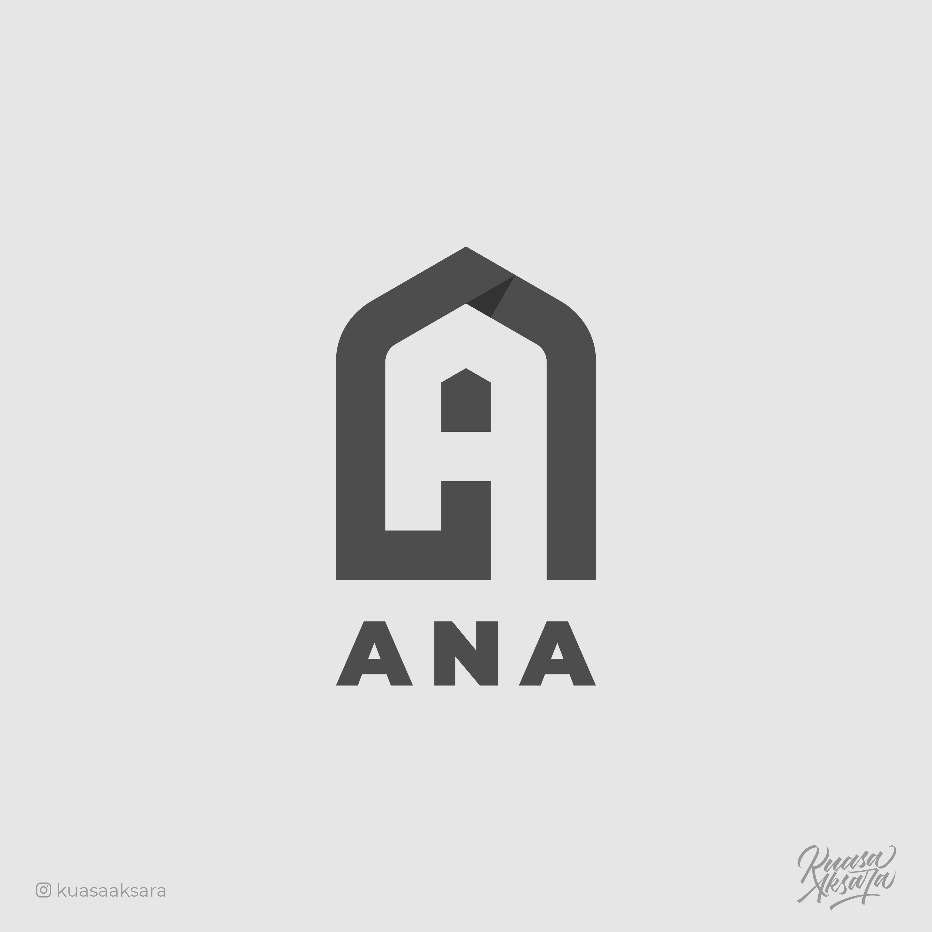 Ana Arabic Logo (انا) Islamic Branding Typography By Setyo Budi Utomo ...