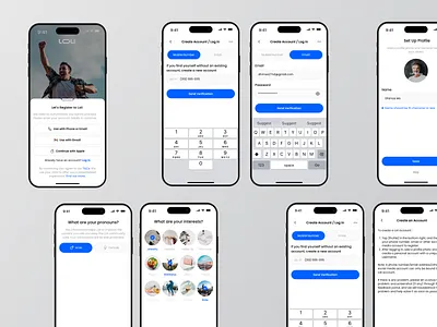 Social Preview app clean design interface minimal mobile mobile app network preview social social media social network social network apps ui ux