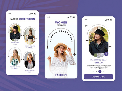 Women Fashion eCommerce App UI Design app ui design ecommerce app ui design fashion ecommerce app ui mobile app design mobile app ui design ui ui design women fashion ecommerce app