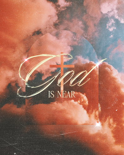 God is near | Christian Poster creative