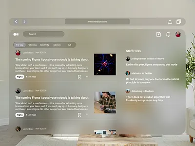 Spatial Design of Medium spatial design ui ux
