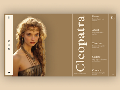 Historical web creative dashbord website