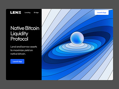 Liquidity Protocol Landing Page landing web design