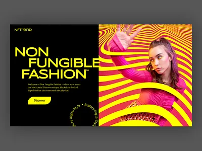 Non Fungible fashion creative dress fashion figma dashboard non fungible fashion shopify ui website