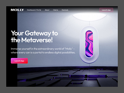 Metaverse Gateway Landing Page landing web design