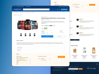 MEDPHARM. E-Commerce branding logo ui