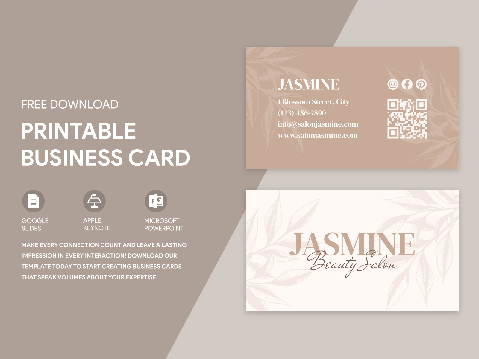 Printable Business Card Free Google Docs Template by Free Google Docs ...