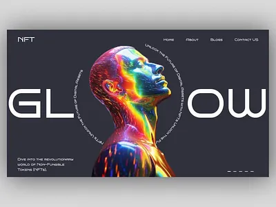 GLOW beauty crearive figma ui website