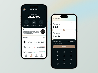 Cryptocurrency Mobile App Design Concept app app design company app ui crypto cryptocurrency design finance finance app financial fintech mobile mobile app design company