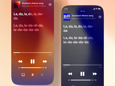 Apple Music app - Figma app apple blend colorful figma glassmorphism gradients mobile music text ui ux vibrant