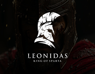 Leonidas King Of Sparta Logo Design athens centurion design gladiator graphic design greece greek helmet illustration king leonidas logo logo design logos roman soldier sparta spartan trojan warrior