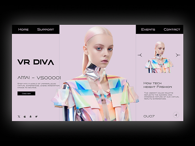 VR DIVN carousel creative dashboard figma ui website