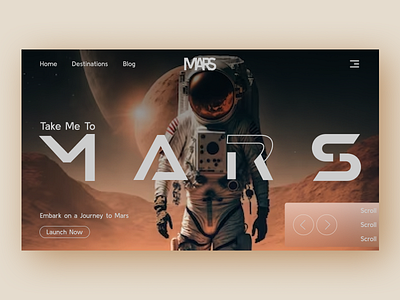 MARS creative dashboard earth figma mars slider space ui website