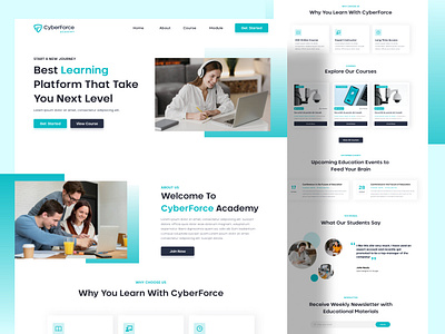 Cyber Academy adminpanel dashboard designinspiration inspiration minimal ui uiux userdashboard userinerface ux uxdesign webdesign webmockup website website design website template websitemockup webtemplate webuiux wireframe