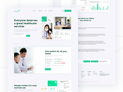 Healthcare App Website branding design graphic design landing page ui ux website