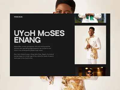 Web Exploration for Moses Bliss design moses bliss ui ui design uiux user experience user interface ux ux design web design website design