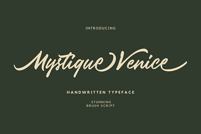 Mystique Venice Typeface typographic