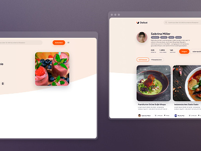 Delicat Reicpes app brand cooking design digital explore food germany kitchen launch munich recipes startup studio web