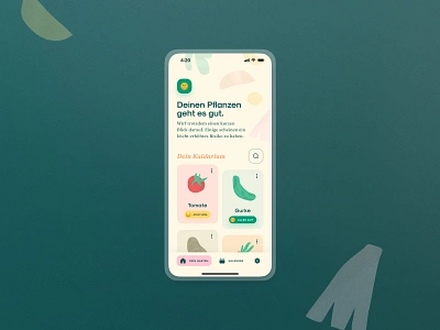Kaldarium Planting App app brand calendar design digital gardening germany green helping launch munich nature plants startup studio sustainable web