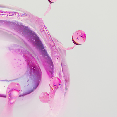 Pink in Milk 3d 3dart cosmetics houdini illustration liquid milk pink slime