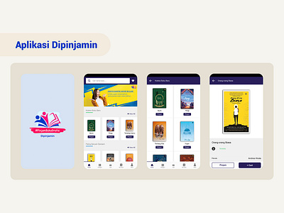 UI Design Dipinjamin Apps