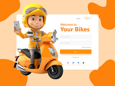Your Bikes Applications 2024 2025 app bike branding coming design drive future graphic design illustration latest logo ride trending typography ui ux vector your