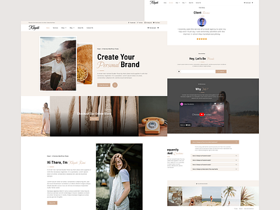 Khyati - An Elementor Pro Theme For Female Creators elementor elementor pro famine female service provider influencer responsive website ui wordpress