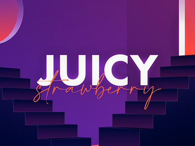 Juicy Strawberry 2d animation animation course creative juicy motion graphics softuni strawberry vector animation