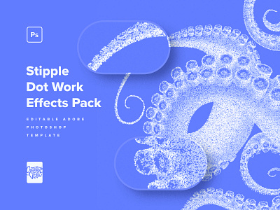 Stipple Dot Work Effects Pack monochrome